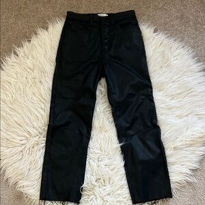 Abercrombie & Fitch Black Coated Button-Fly Jeans
